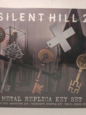 Silent Hill 2 Metal Replica Keys Set Of 3 Official Konami Collectible Figurines